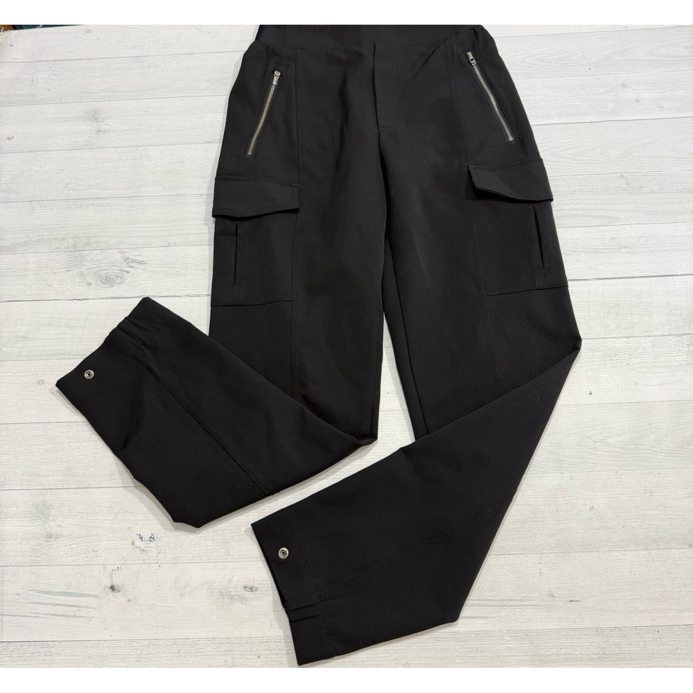 Athleta‎ Endless High Rise Cargo Pant black womens size 2